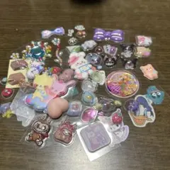 ⑥おすそ分け60個　ぷっくり立体シール　シャカシャカ　おしり　サンリオ　ちいかわ