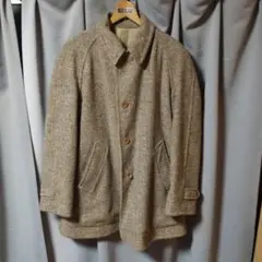 80s Men's BIGI "reversible" tweed coat