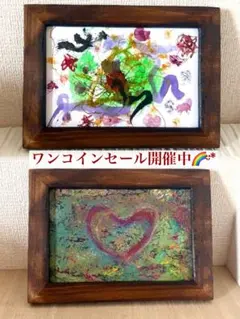 enjoyそして愛【原画】抽象画 絵画 ポストカード ハガキ アート インテリア