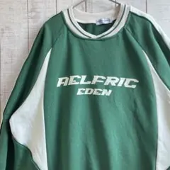 古着　長袖　スウェット ラグラン　プリント　アメカジ ゆるだぼ