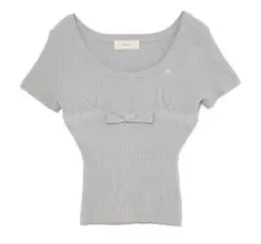 andmary waffle ribbon tops ivory アンドマリー - メルカリ