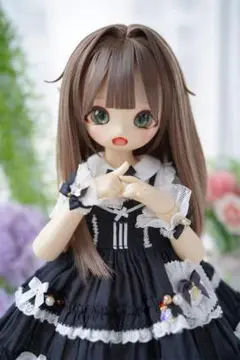 AS402 BJD 1/3 人形 ドール　用ウィッグ カツラ 耐熱 ハンドメイド