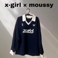【限定】x-girl × moussy ユニフォームトップス