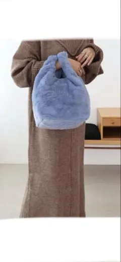 ティーエスエル　フェイクファーショッパーバッグ