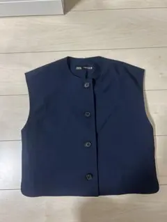 ザラ ZARA 25SS ボタン ベスト トップス