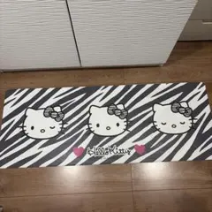Hello Kitty キッチンマット ゼブラ柄