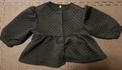 ブラック　キルティングジャケット