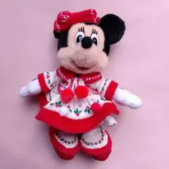 ミニー ぬいぐるみバッジ クリスマス 2019 マスコット　ディズニー