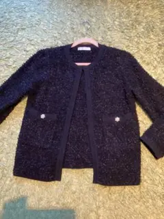 ノーカラージャケット 冬