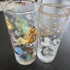 ミッキー 15周年記念 ガラスグラス　クリスマス　2012 限定　コップ
