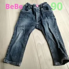 BeBe デニムパンツ 90サイズ