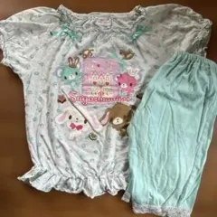 シュガーバニーズ パジャマ 130cm サンリオ 半袖 春夏用