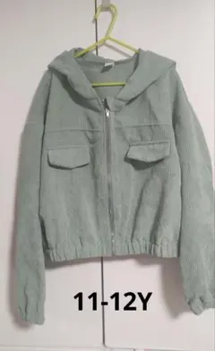 グリーンコーデュロイジャケット 11-12Y