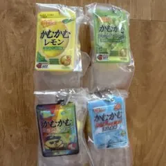かむかむシリーズ　ミニチュアチャーム　4点セット