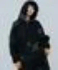 AIVER　ボロハーフジップパーカー