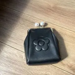 MARY QUANT エンボスデイジーパール ガマ口マルチポーチ マリクワ