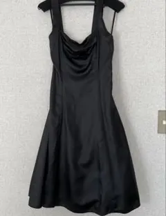 黒キャミソールドレス　リボン付き