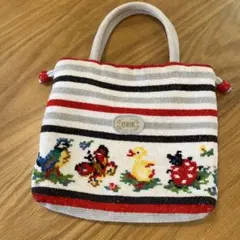 FEILER JAL限定ハイジストライプ トートバッグ　中古