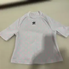adidas グレー ピンク Tシャツ 160サイズ