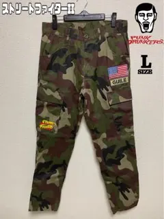 ★コラボ★パンクドランカーズ×ストリートファイターII ガイル ミリタリーパンツのサムネイル