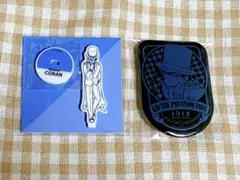 名探偵コナン 怪盗キッド 黒羽快斗 缶バッジ ミニスタンド