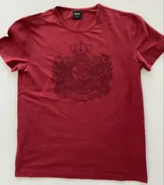✨未使用✨HUGO BOSS メンズ　Tシャツ　半袖　S エンジ色のサムネイル
