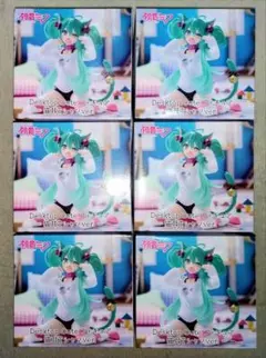 初音ミク　Desktop Cute フィギュア　猫耳Tシャツver.　６個
