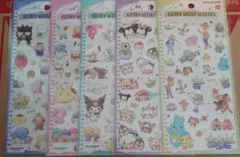 カミオジャパンサンリオとディズニーキャラクターズシール　5枚セット