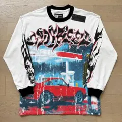 美式ストリート ヴィンテージ長袖Tシャツ 男女兼用 春秋 カジュアル 3101