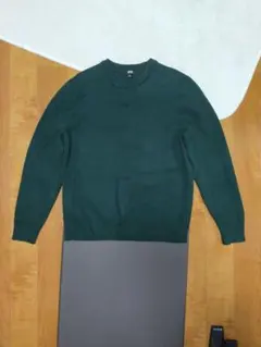 UNIQLO ダークグリーン クルーネックセーター M