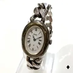 ObreyオブレイSOLID SILVERブレスレットウオッチ オーバル - メルカリ