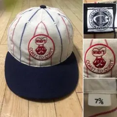 USA製 IDEAL CAP WINDY'S ストライプ キャップ つば裏緑