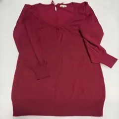 [上品]HushHush 長袖 ニット ボルドー系のサムネイル