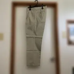 【美品】クロコダイル　メンズチノパンツ ベージュ(ウエスト85㎝) 夏ズボンのサムネイル