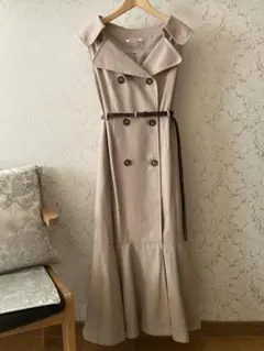 トレンチワンピース ロングワンピース
