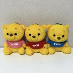 くまのプーさん ボールチェーン ぬいぐるみ キーホルダー 3体セット まとめ売り