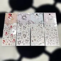 正規品 サンリオキャラクターズ　たけいみき　ふち箔クリアシール 4種セット