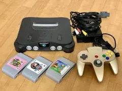 清掃済み！すぐ遊べる！NINTENDO64 本体 金色コントローラー ソフト付き