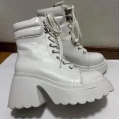 GRL 厚底ブーツ ホワイト 22.5cm