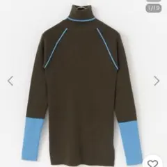 センスオブプレイス　アーバンリサーチ　ストレッチリブタートルネックセーター