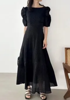 NICE CLAUP ナイスクラップ 袖ボリュームアソート花柄ワンピース