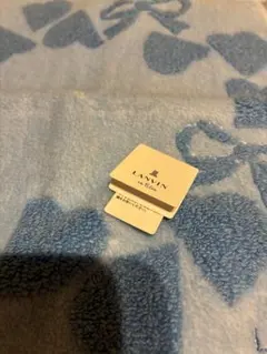 LANVIN en Bleu ハンカチ ライトブルー ハート柄のサムネイル