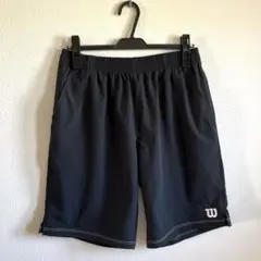中古　Wilson ウィルソン　テニス ハーフパンツ　Lサイズ ブラック