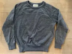 UNTITLED ラメ入りグレー長袖セーター