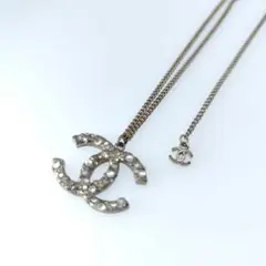 27643✨️シャネル ココマーク ヴィンテージ ラインストーン ネックレスのサムネイル