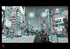 【漫画絵】【新宿_靖国通り①】【昼or夜画かを選択可能】【送料込/即日発送】