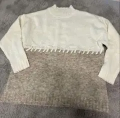 アズールバイマウジー　ニット　バイカラー