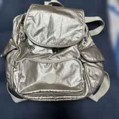 Kipling キプリング　リュック　シルバー❣️