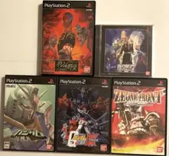 【動作確認済み】PS・PS2 ガンダムソフト　5本セット