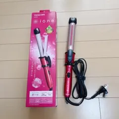 【美品】TESCOM ione 26mm カールヘアアイロン レッド
